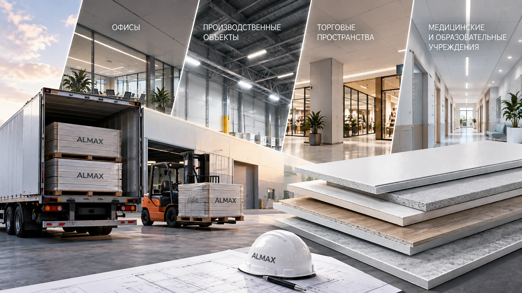 ALMAX: комплексные поставки отделочных панелей для объектов любого назначения
