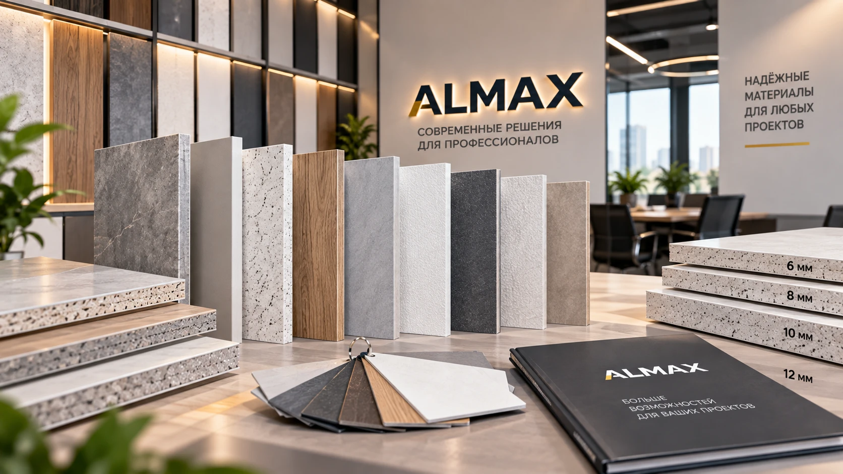 ALMAX расширяет ассортимент: новые фактуры и толщины панелей