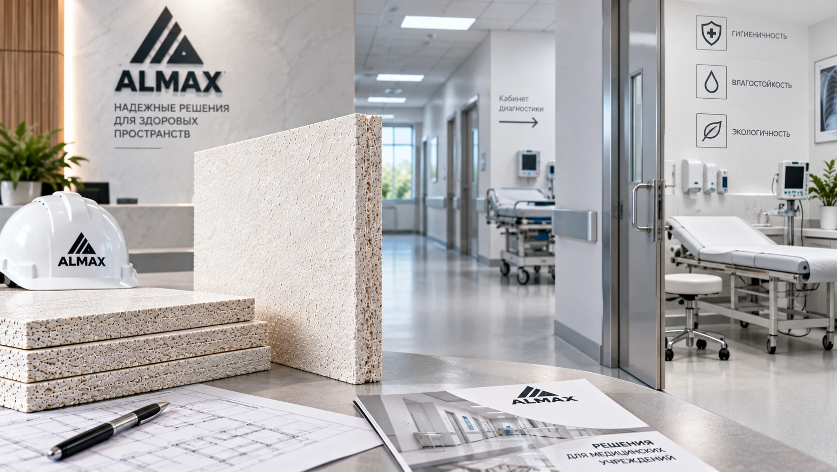 Применение СМЛ-панелей ALMAX в медицинских учреждениях: требования, преимущества, решения