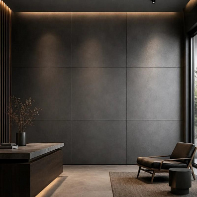 Стеновая панель ALMAX СМЛ под металл Графит, 10 мм, 2440x1220