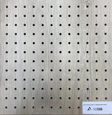 ALMAX СМЛ акустическая панель с перфорацией H 32x32, 10/12 мм, 2440x1220